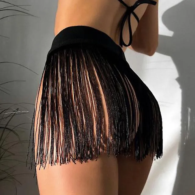 Tassel Beach Skirt Traje de baño Encubrimientos Vestidos casuales Traje de baño para mujeres Sexy Party Swimwear Bath Outing Clo