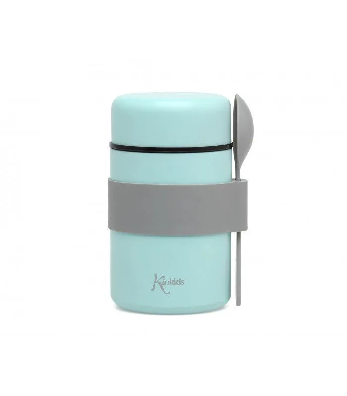 Termo solido acero 500ml cuchara kiokids
