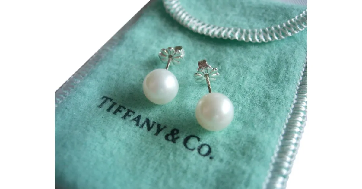 Tiffany & Co Aretes Blanco 