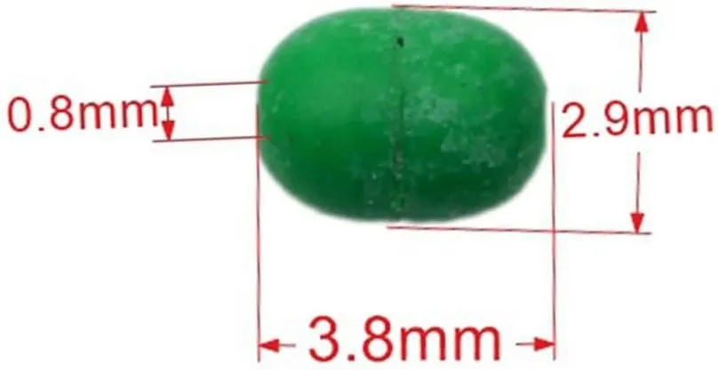 Tope de flotador de choque para aparejos de pesca  100 unidades  granos anticolisión para señuelos y ganchos (S)