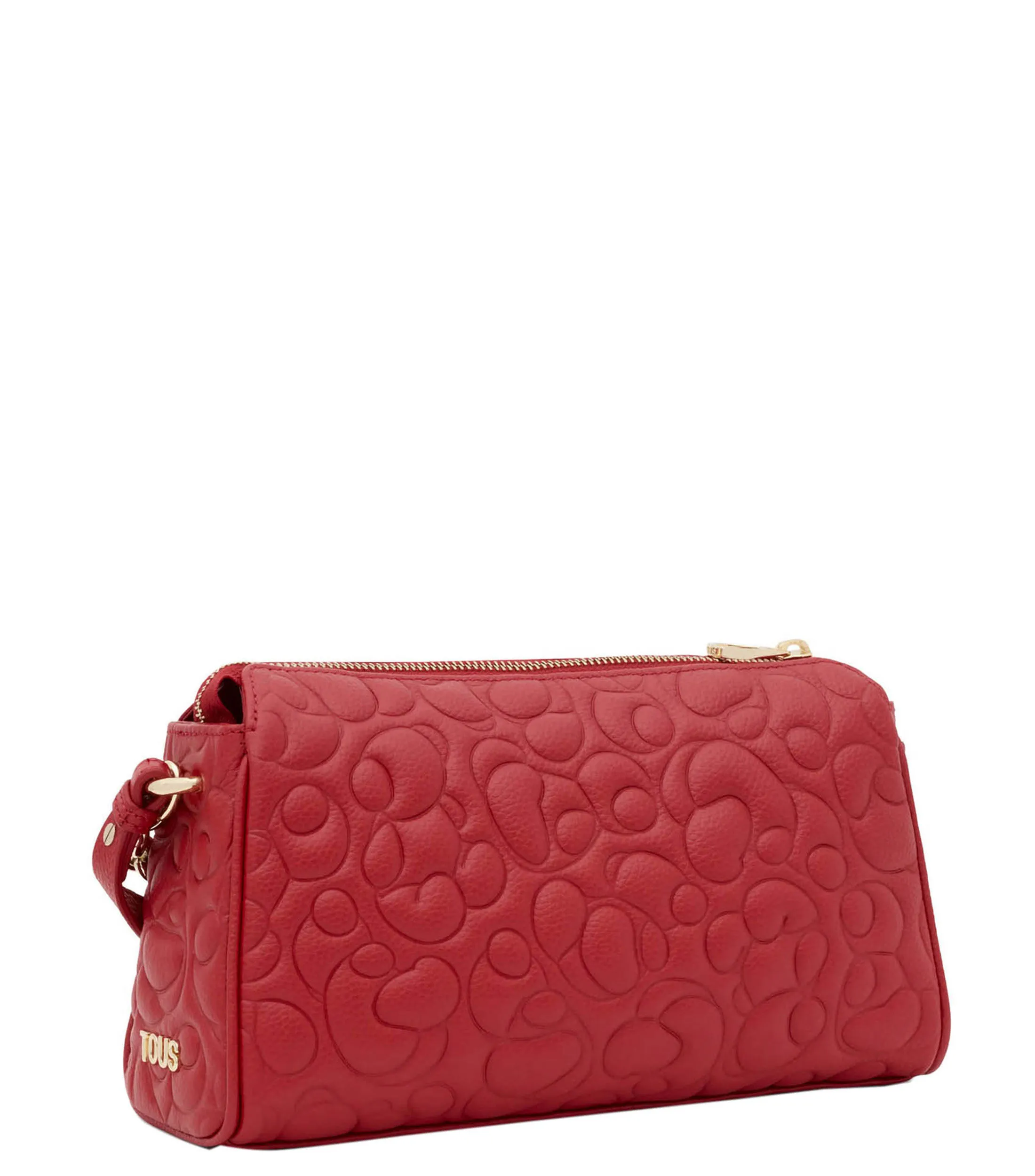 Tous Bolso Crossbody en piel Greta con capitonado de osos Mujer