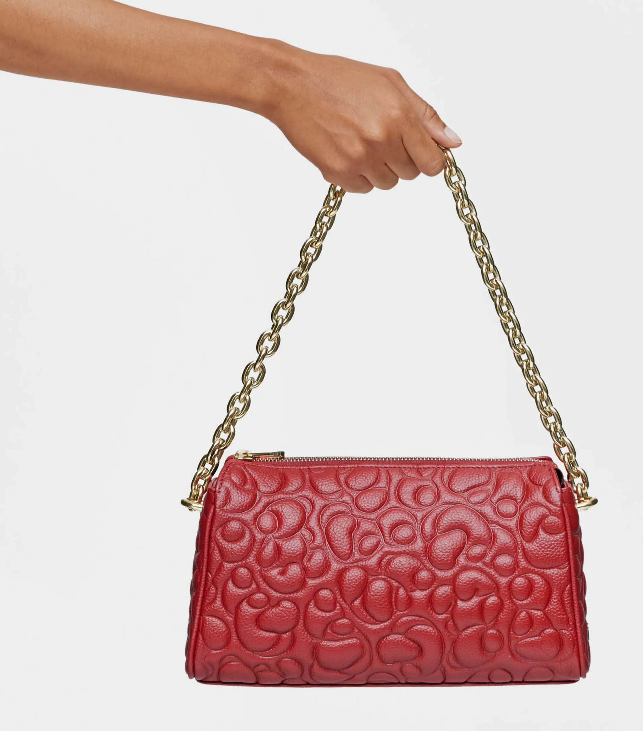 Tous Bolso Crossbody en piel Greta con capitonado de osos Mujer