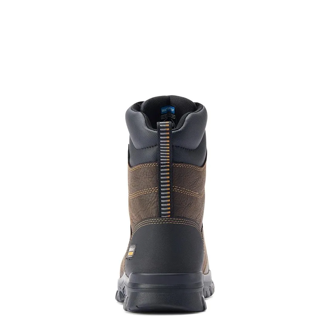 TREADFAST 8 INCH SOFTTOE WATERPROOF BOOT DARK BROWN