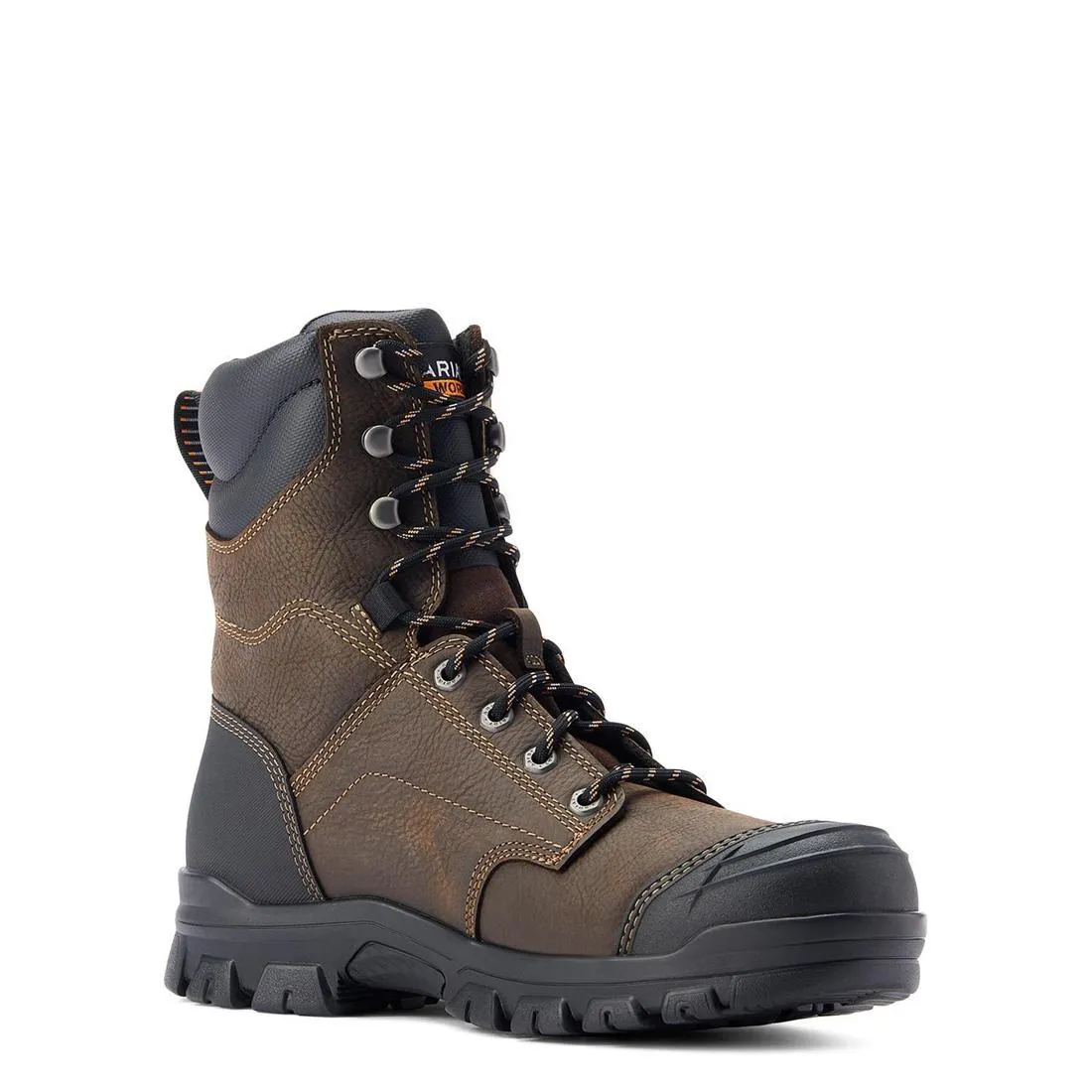 TREADFAST 8 INCH SOFTTOE WATERPROOF BOOT DARK BROWN