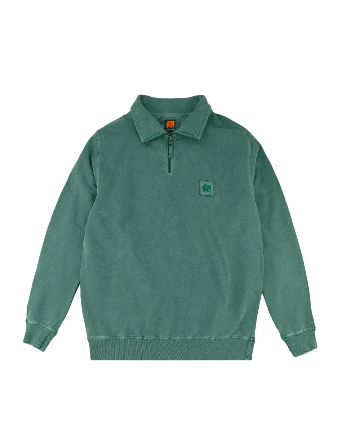 TRENDSPLANT SAUCE LOOPBACK SWEATER FOLIAGE GREEN