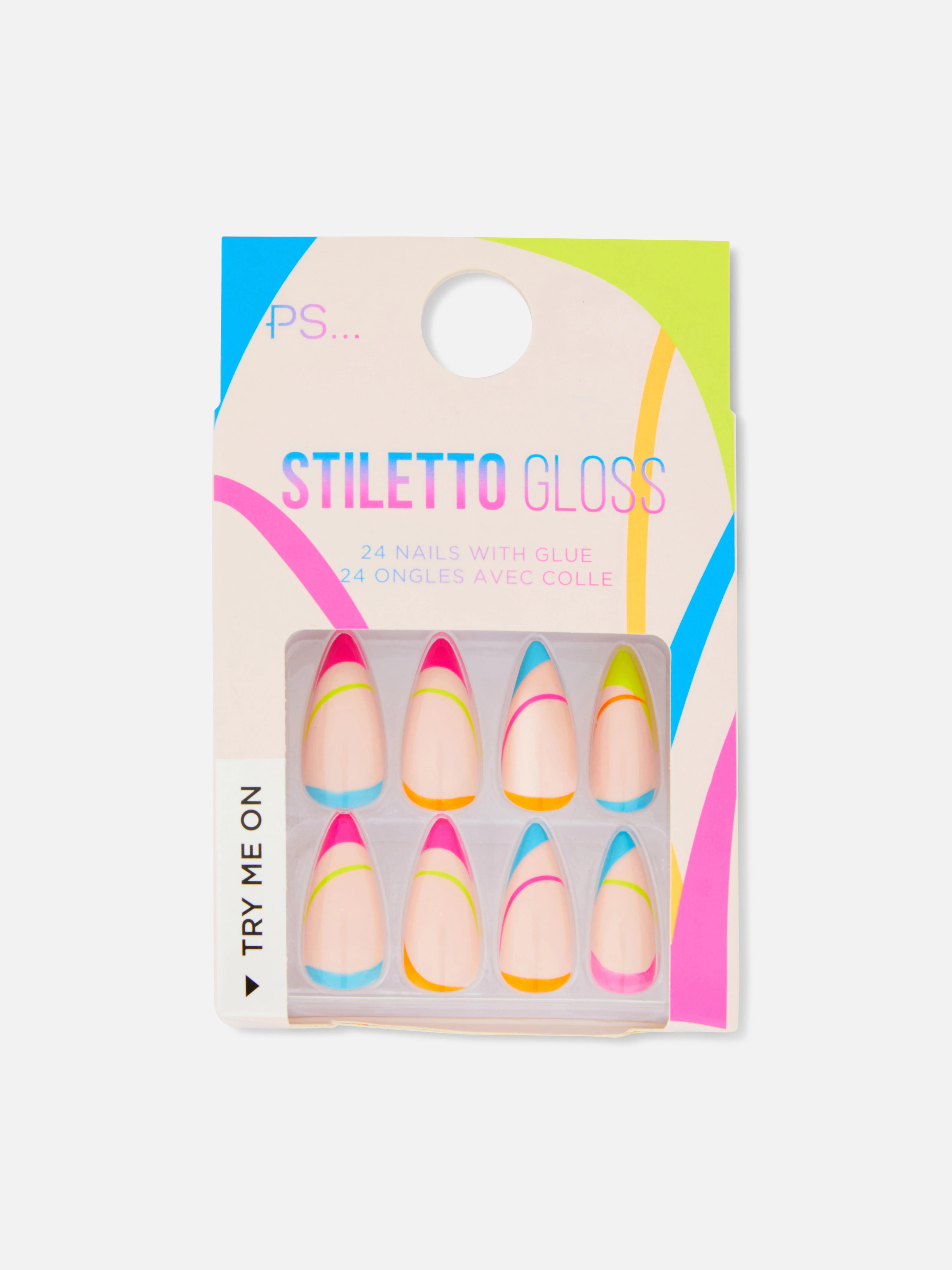 Uñas postizas puntiagudas de PS...