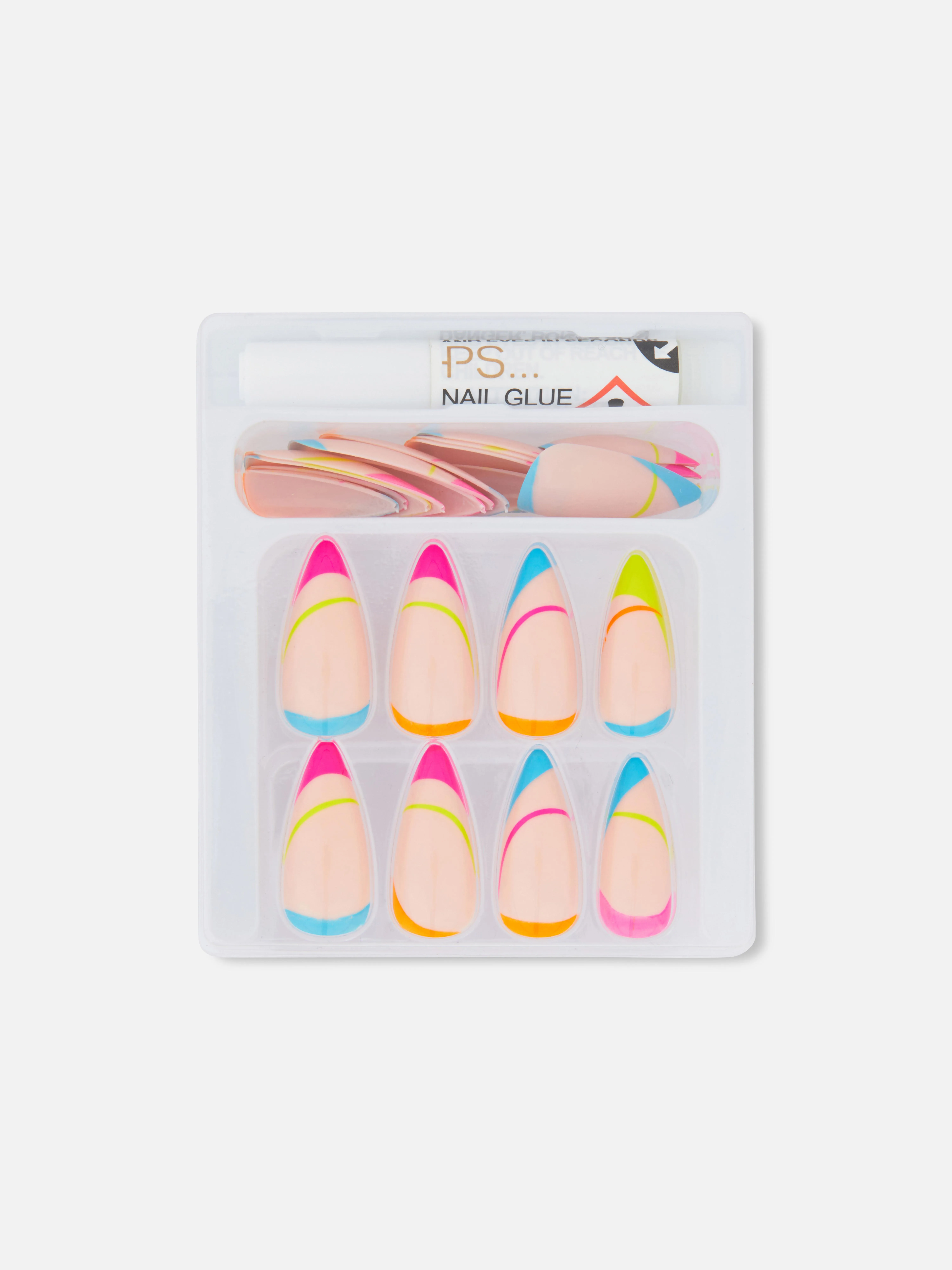 Uñas postizas puntiagudas de PS...