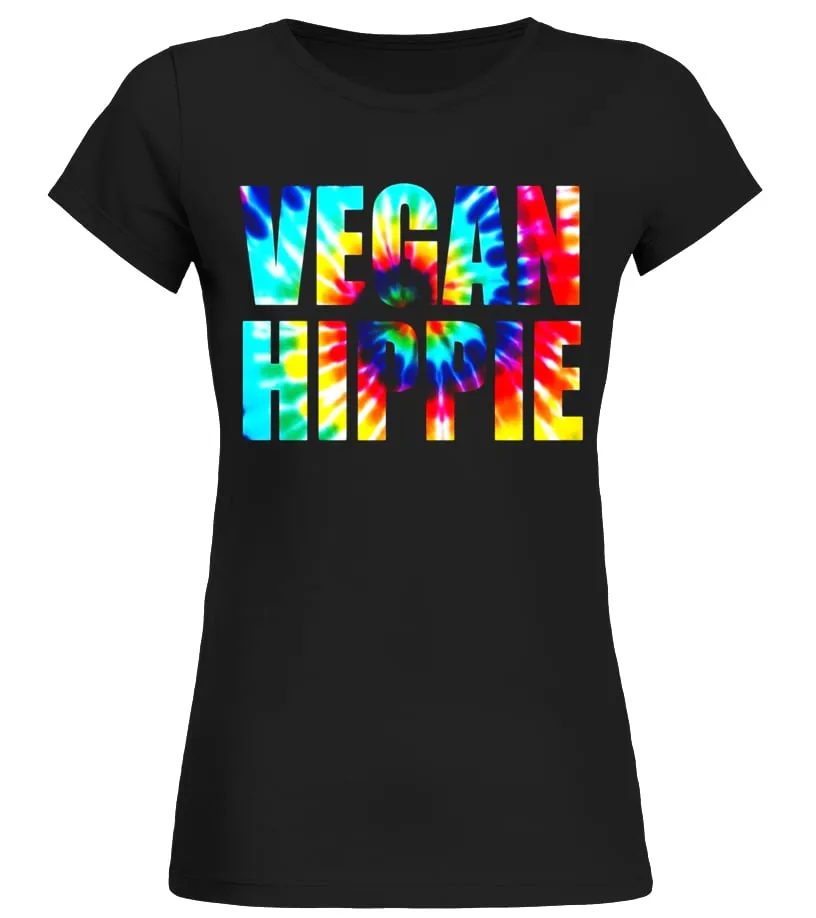 VEGAN HIPPIE TIEDYE T SHIRT  LIMITED EDITION CAMISETA CUELLO REDONDO MUJER
