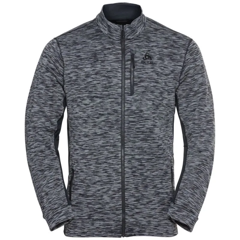 VELLóN DE HOMBRE CON CREMALLERA ODLO BERRA SL (GRIS MELANGE  SPACE DYE)