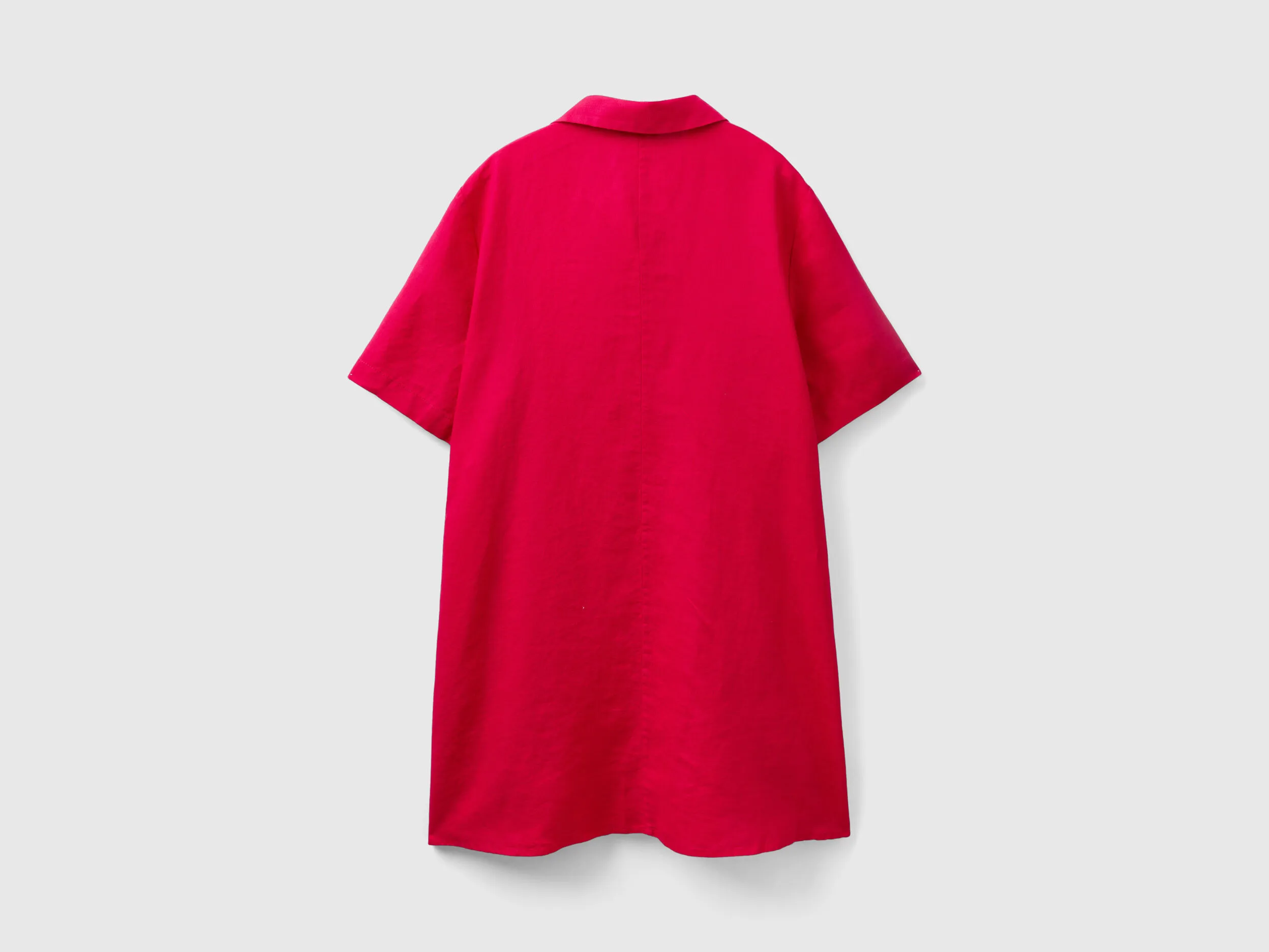 Vestido corto de puro lino