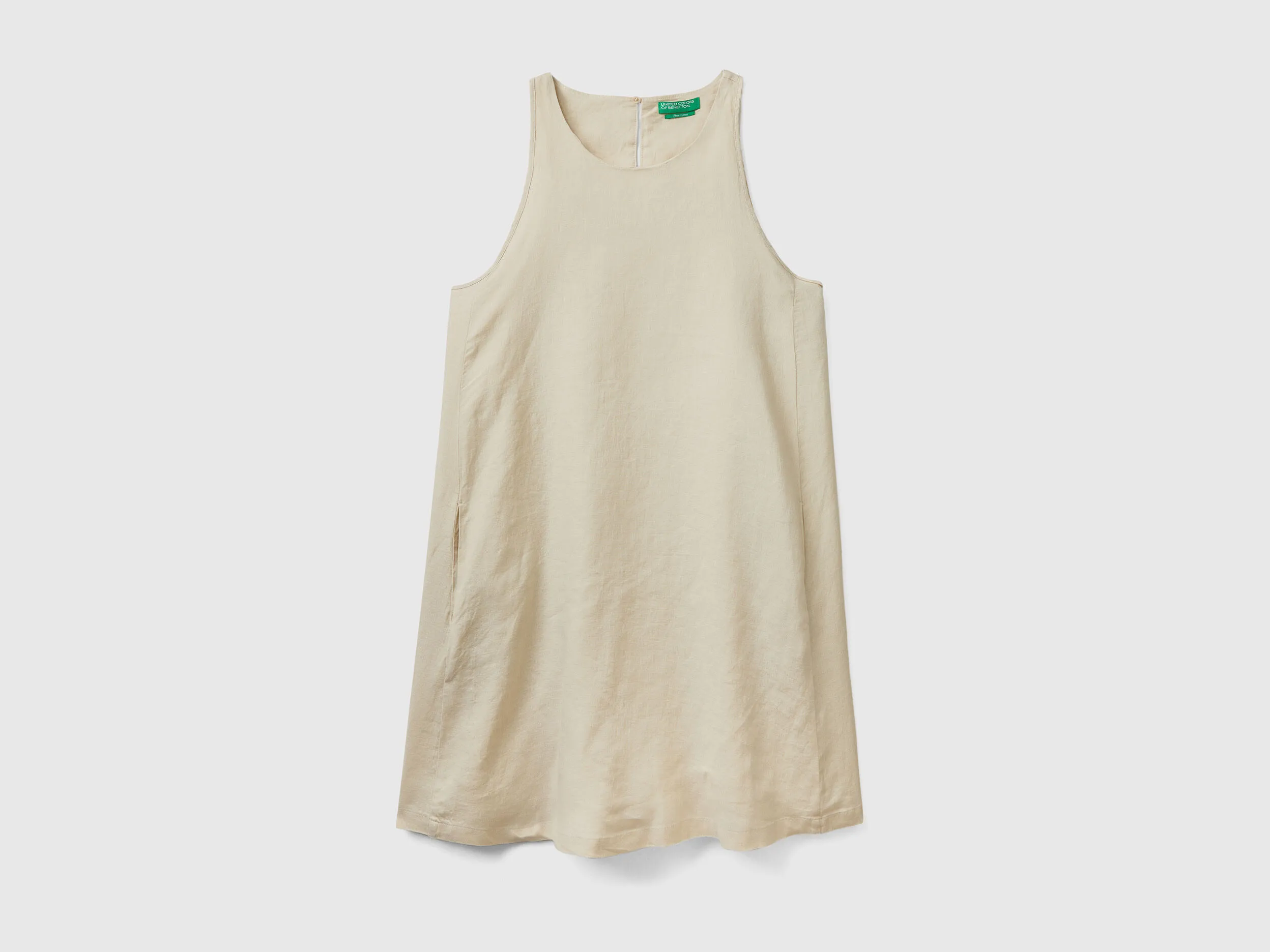 Vestido de puro lino sin mangas