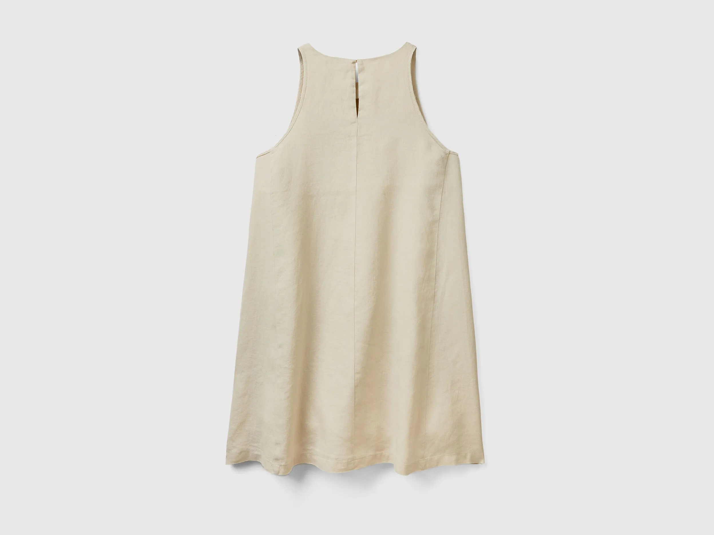 Vestido de puro lino sin mangas