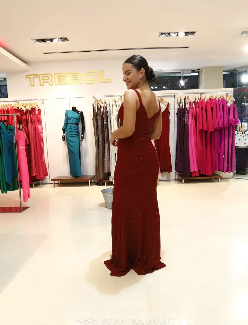 Vestido largo de lycra
