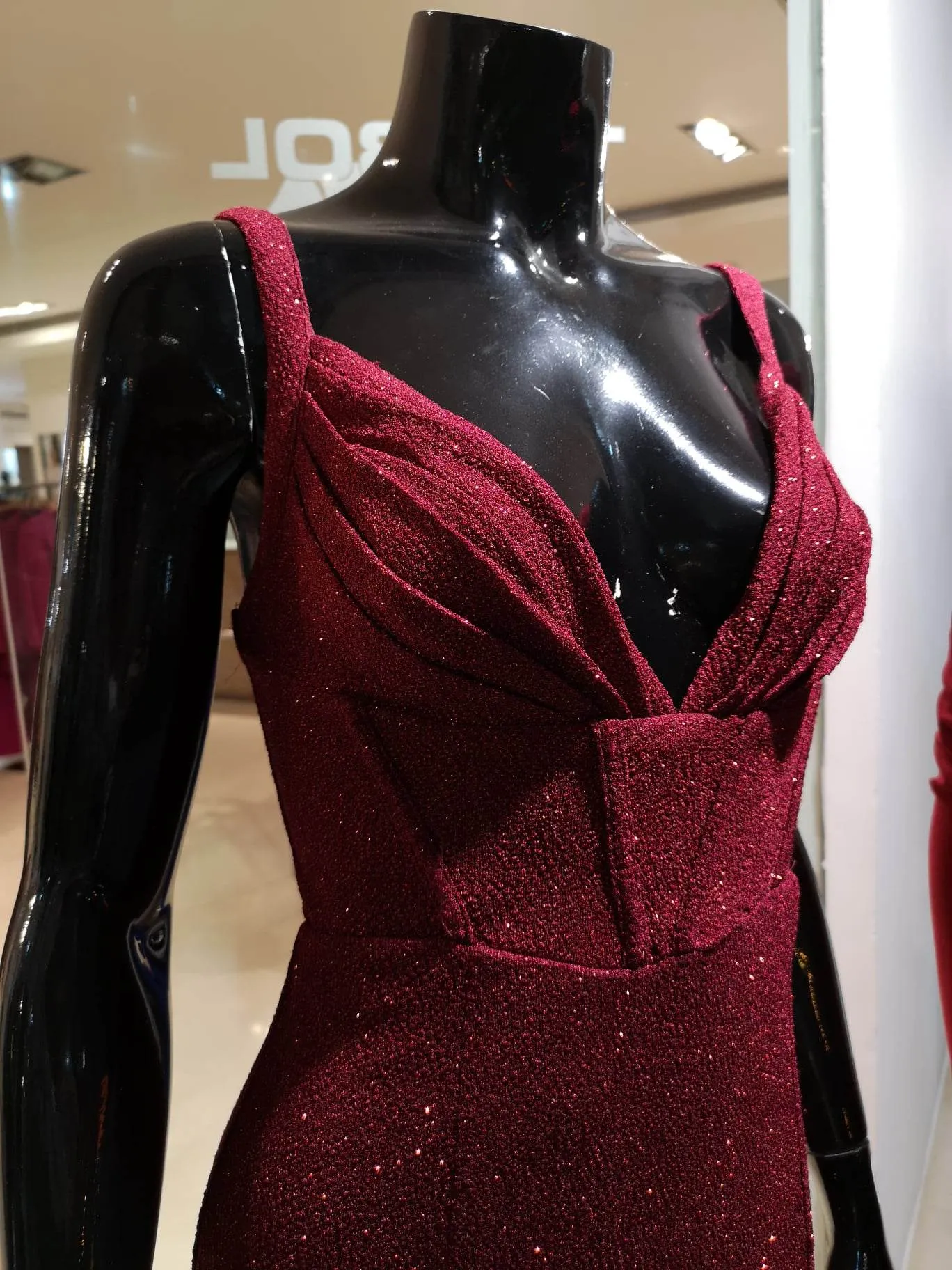 Vestido largo de lycra