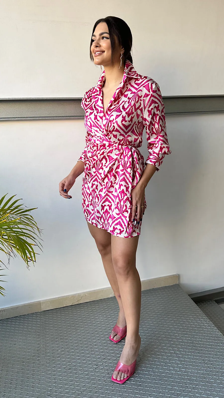 Vestido Pink&White Pareo