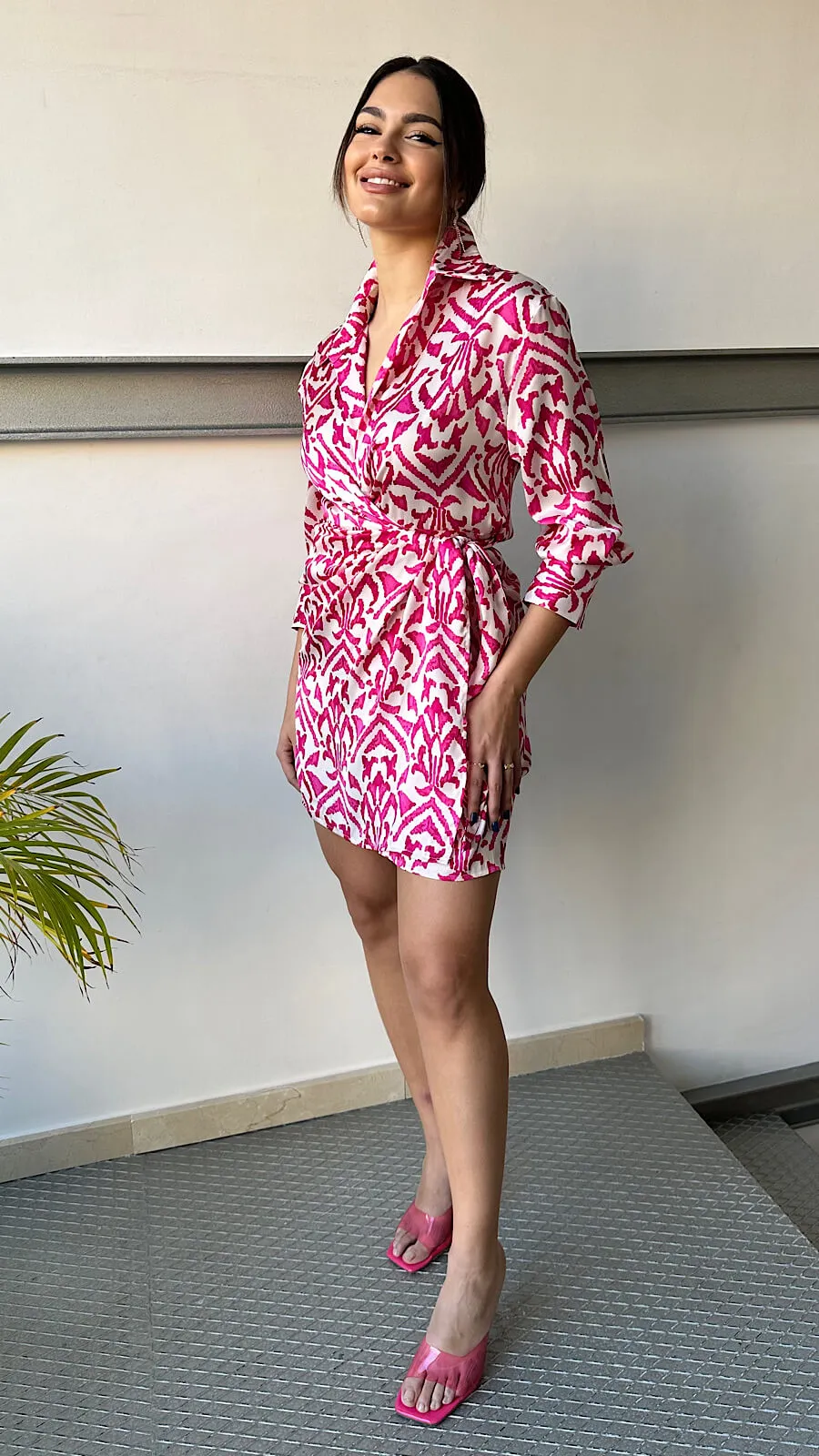 Vestido Pink&White Pareo