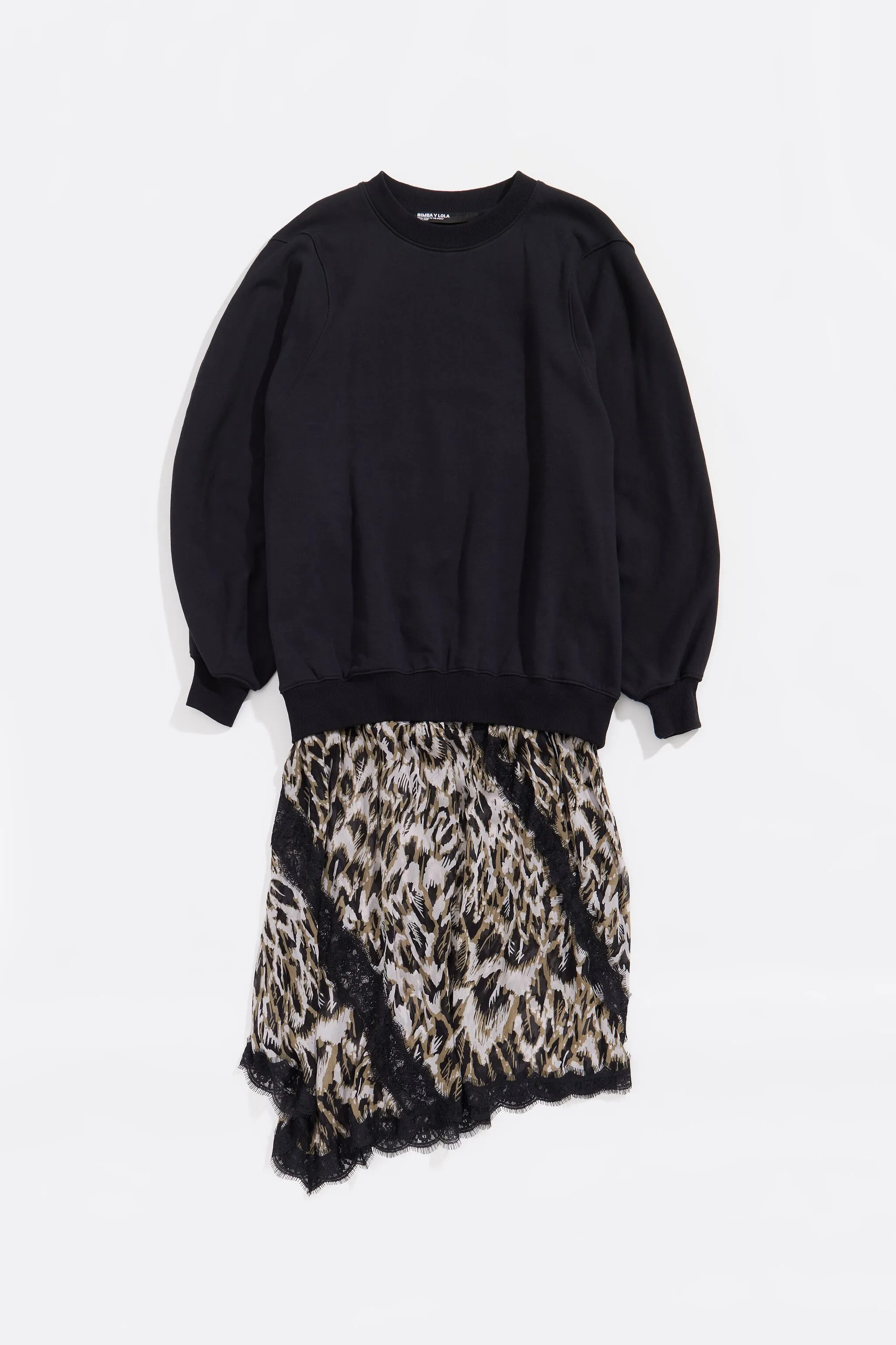 Vestido sudadera Plumancha caqui