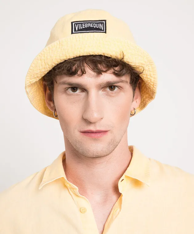 Vilebrequin Yellow panama from Boheme linen