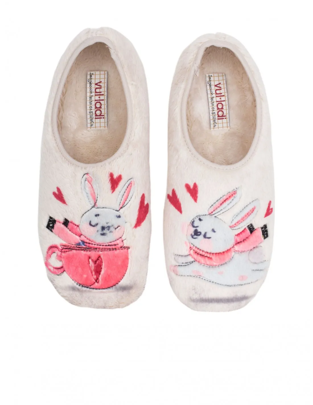 VULLADI Zapatillas Casa Cerradas Conejo