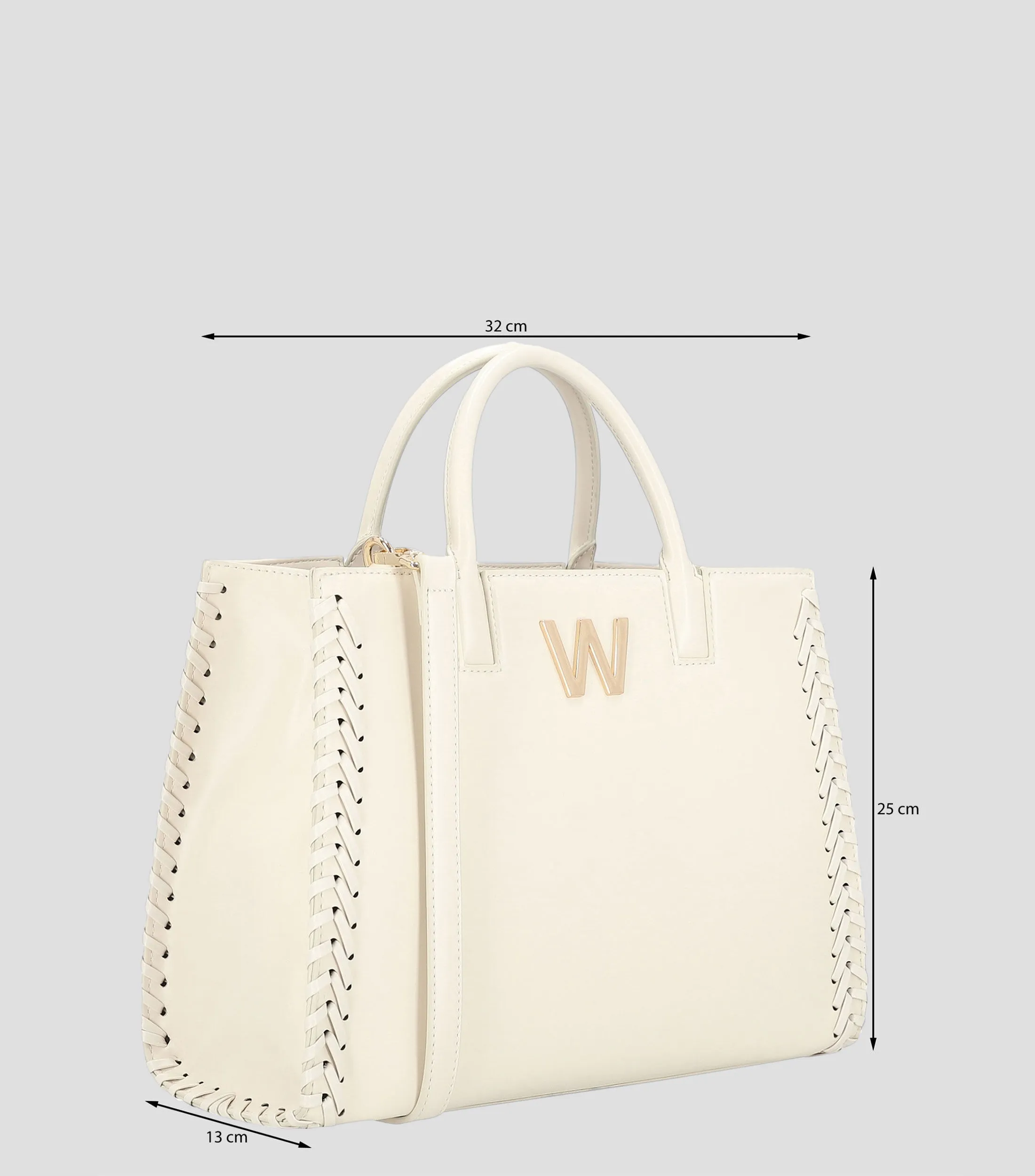 Westies Bolso Satchel con trenzados Mujer