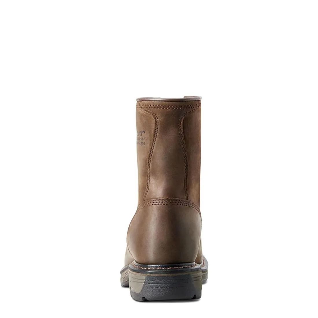 WORKHOG 8 INCH COMPOSITETOE WATERPROOF WORK BOOT OILY DISTRESSED BROWN