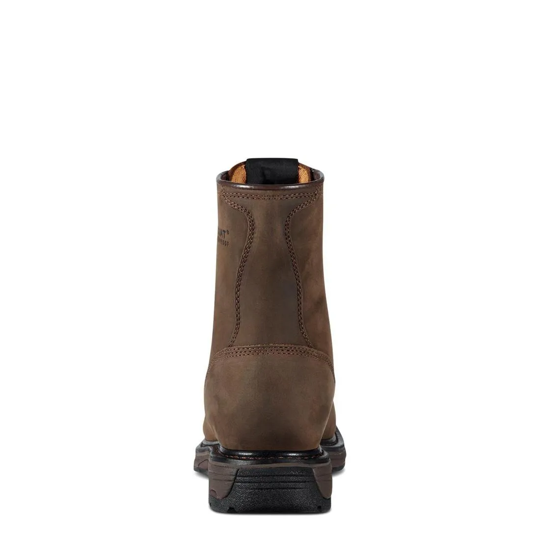 WORKHOG 8 INCH SOFTTOE WATERPROOF BOOT OILY DISTRESSED BROWN