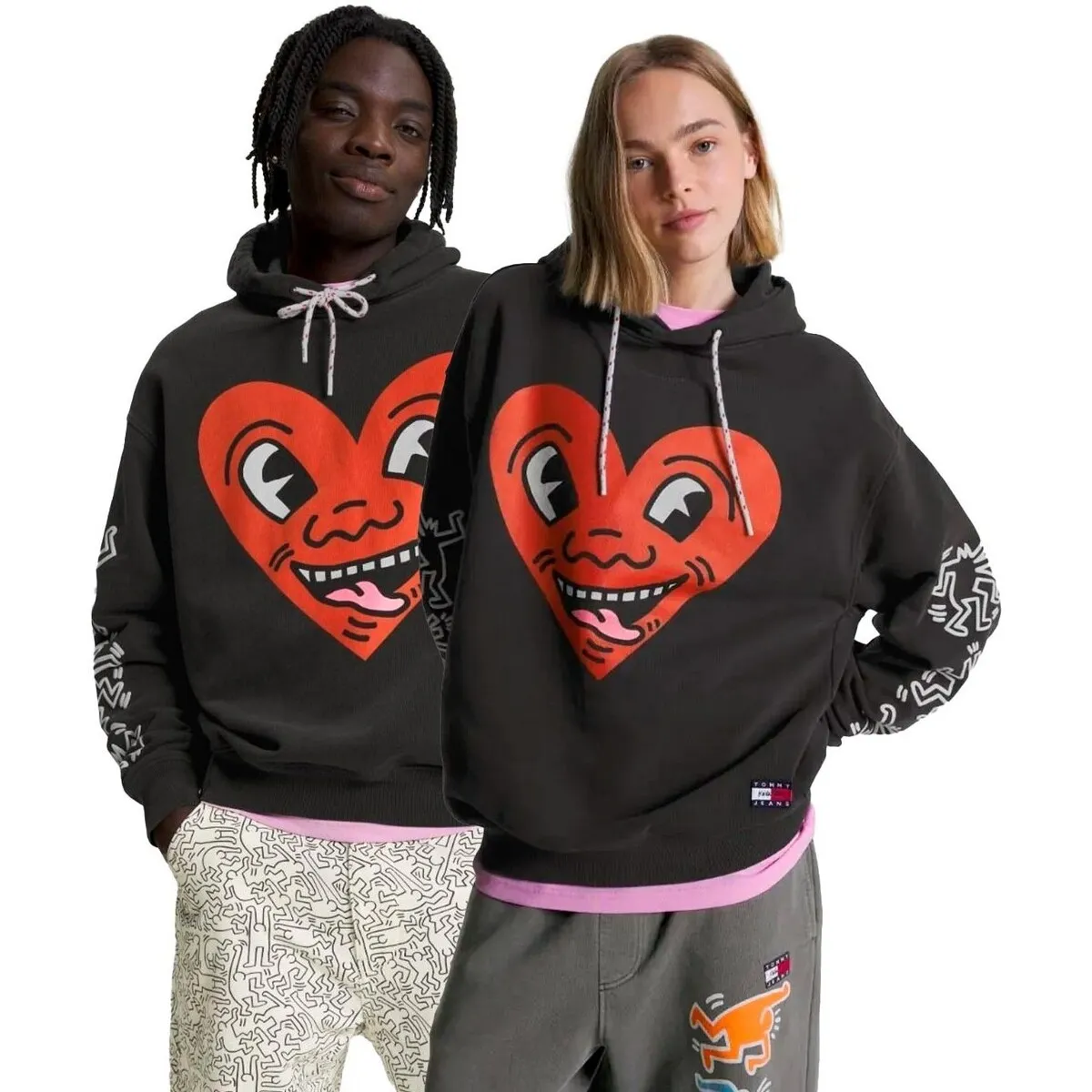 X KEITH HARING  SUDADERA UNISEX CON ESTAMPADO