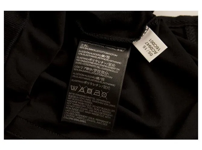 Y3 ADIDAS YOHJI YAMAMOTO RAYAS NEGRAS EN LA PARTE POSTERIOR TALLA EXTRAGRANDE L NEGRO BLANCO 