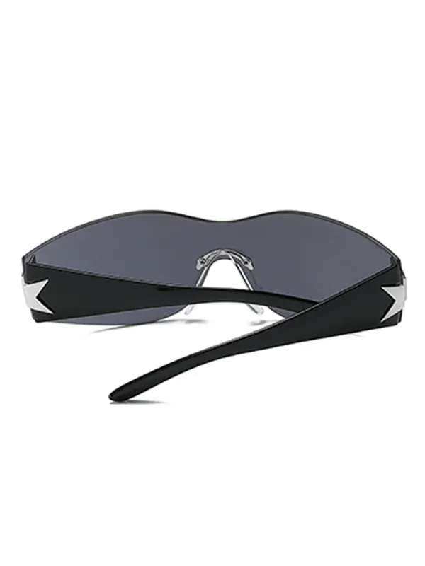 Y2K Star Elegantes anteojos de sol deportivos