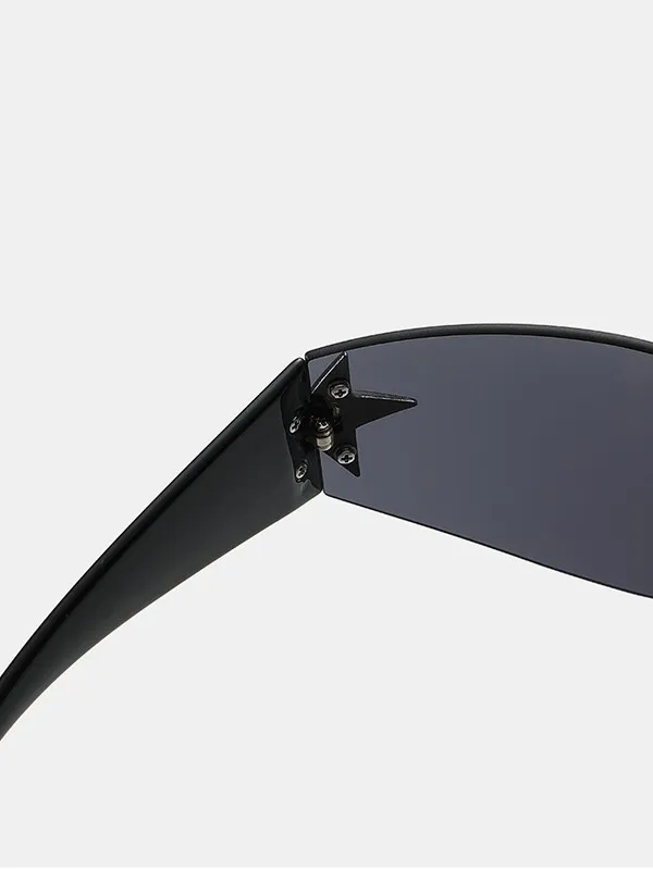 Y2K Star Elegantes anteojos de sol deportivos