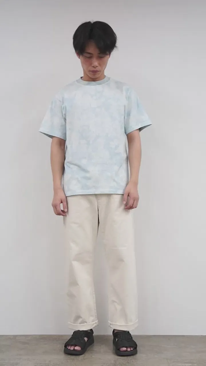 Yonetomi nueva camiseta de tinte de prenda básico / yonetomi × watanabes