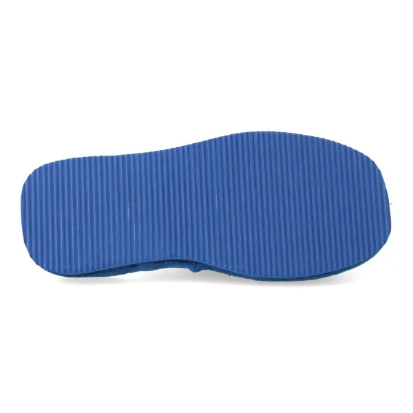 ZAPATILLAS DE CASA ABIERTA MUJER MOD. CORAZON AZUL