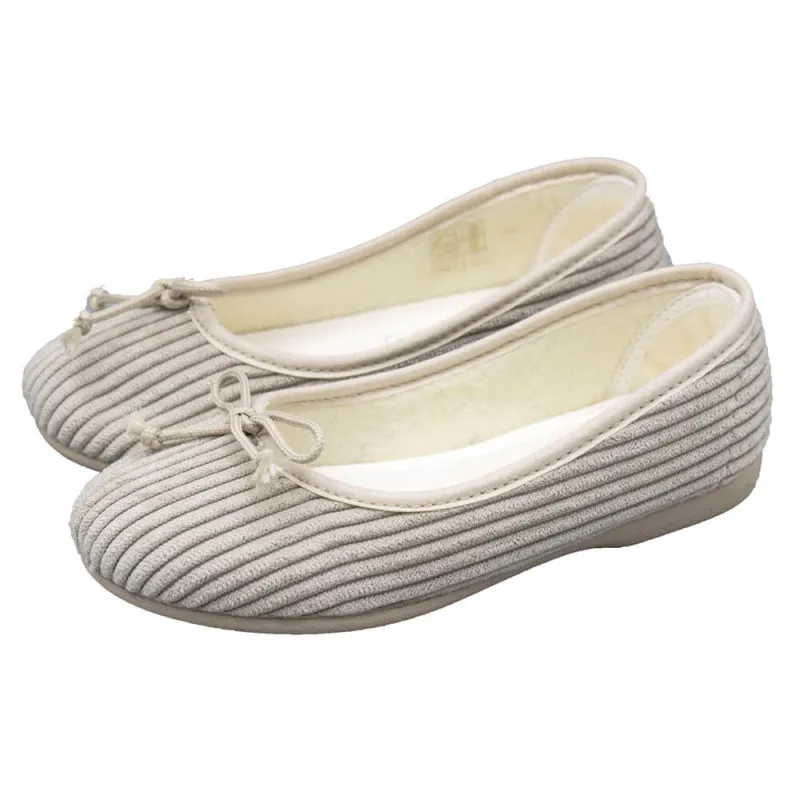 Zapatillas de Casa Bailarinas pana