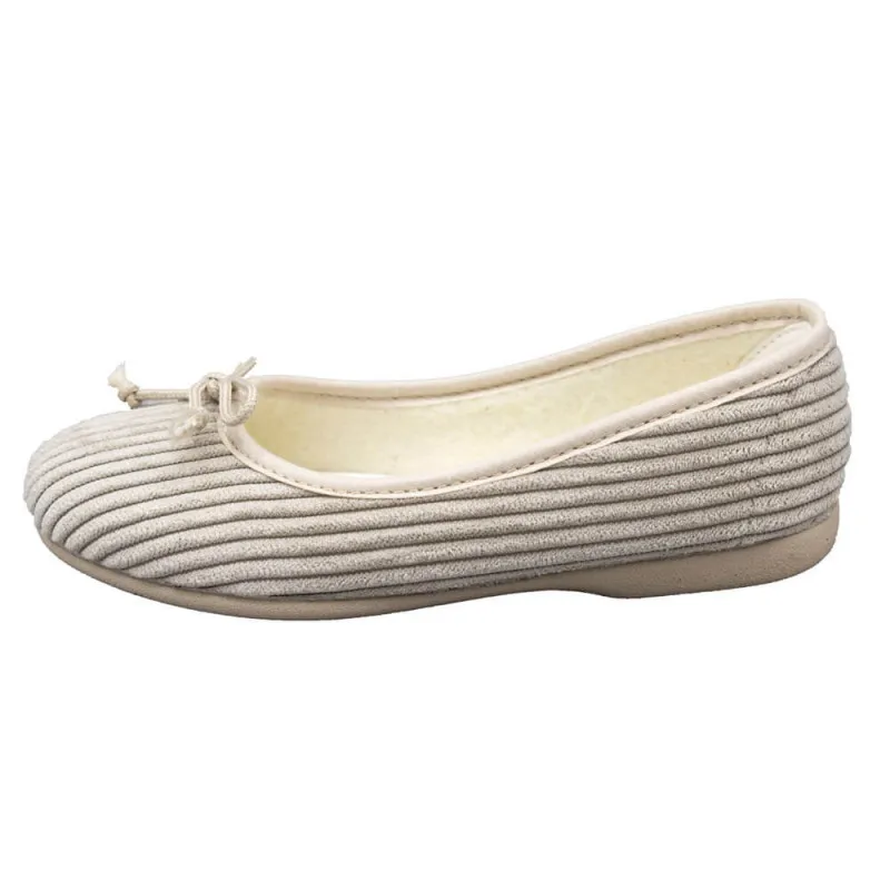 Zapatillas de Casa Bailarinas pana