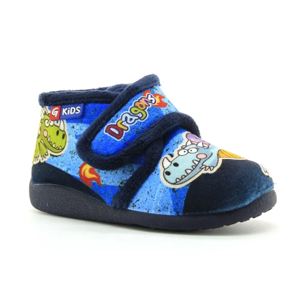Zapatillas de casa Garzon Dragon Azul
