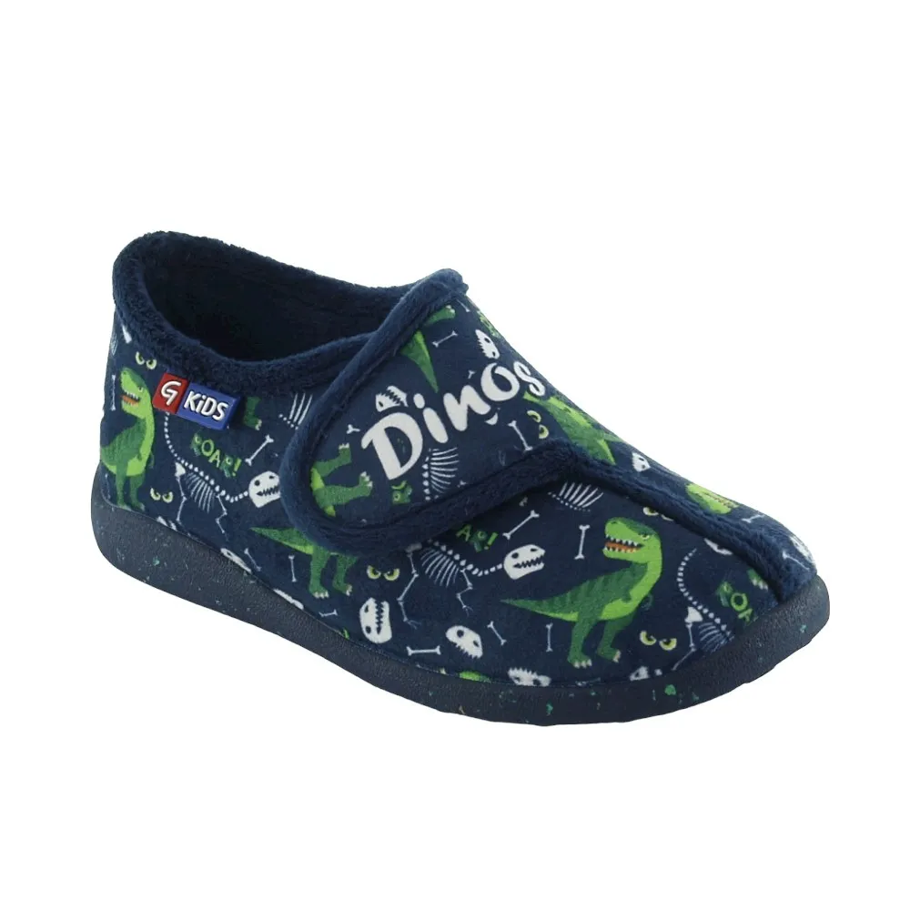 Zapatillas de casa Garzón Dinos Azul