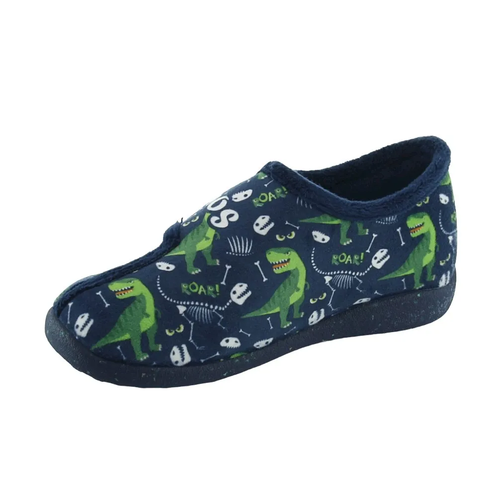 Zapatillas de casa Garzón Dinos Azul