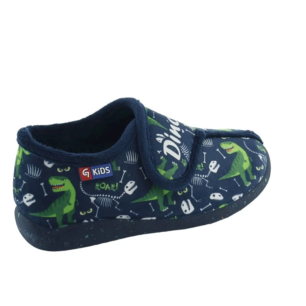 Zapatillas de casa Garzón Dinos Azul