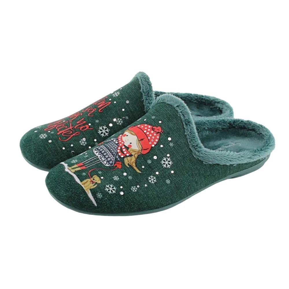 Zapatillas de casa Garzón Suaprint Verde
