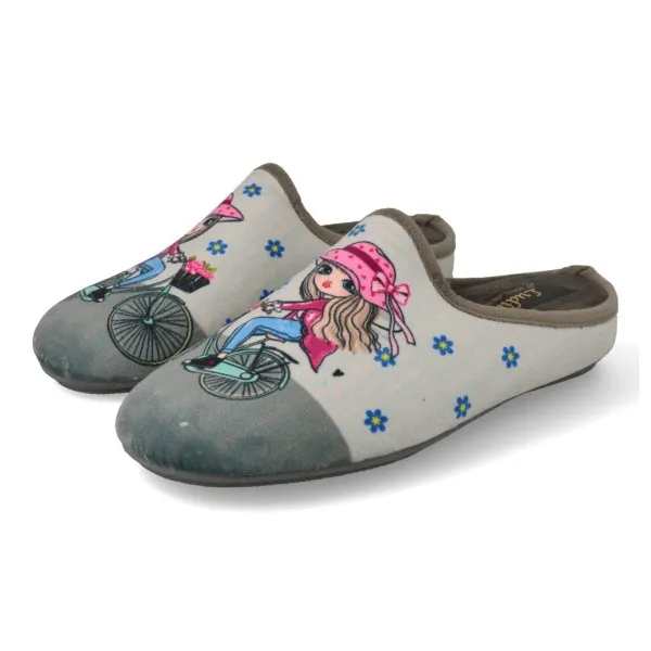 ZAPATILLAS DE CASA MUJER ORIGINALES MOD. BICICLETA