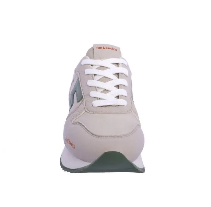 Zapatillas deportivas para mujer Fun and Basics Iris de nylon beige