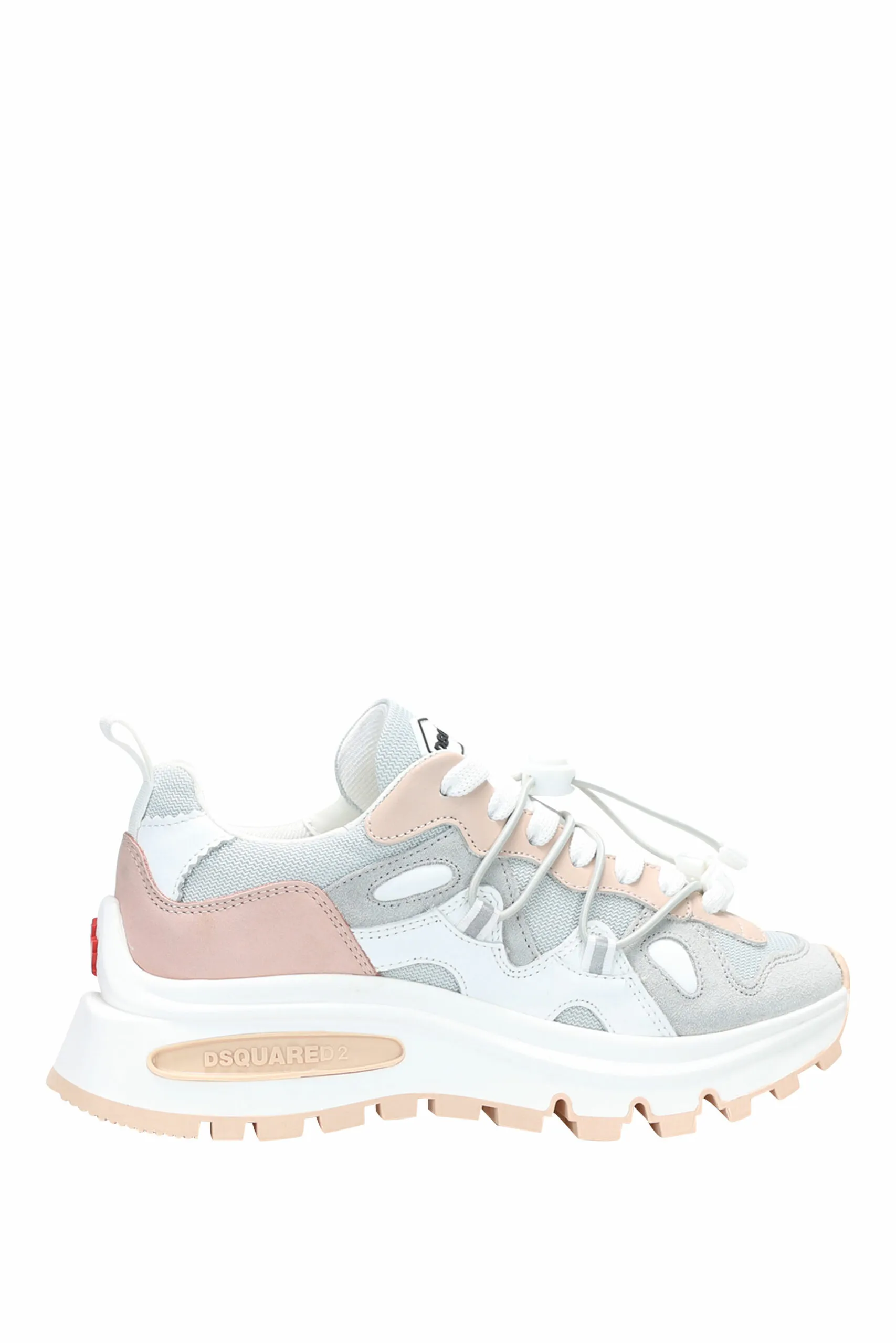 Zapatillas rosa mix con logo y suela con cámara de aire