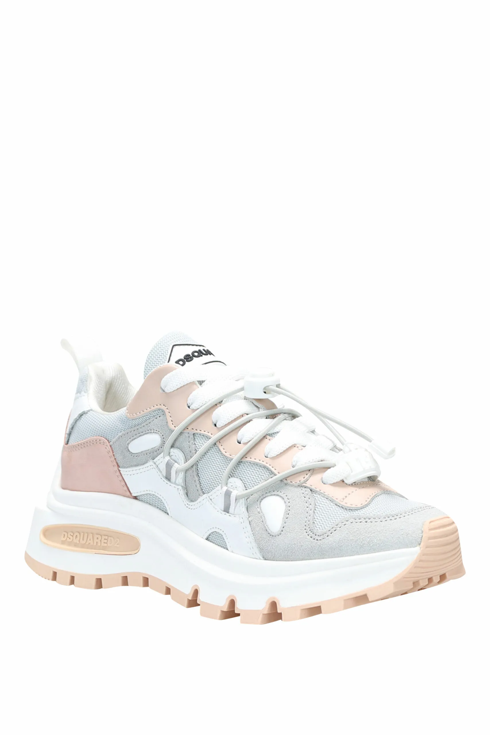 Zapatillas rosa mix con logo y suela con cámara de aire