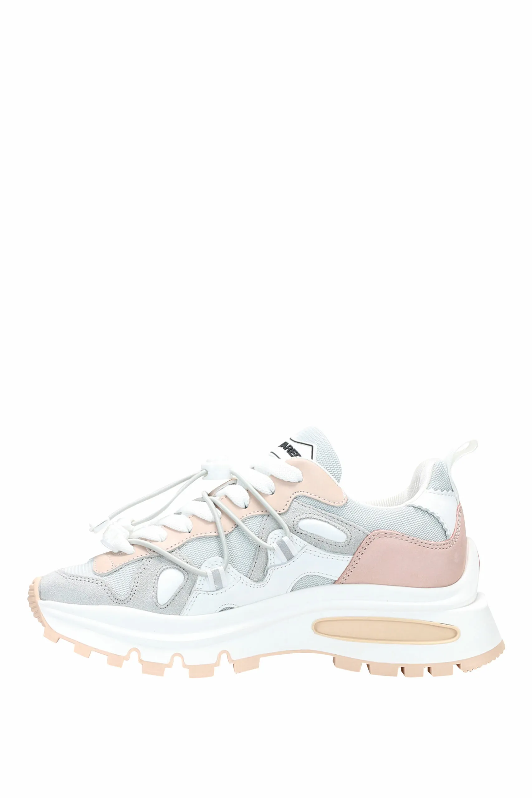 Zapatillas rosa mix con logo y suela con cámara de aire
