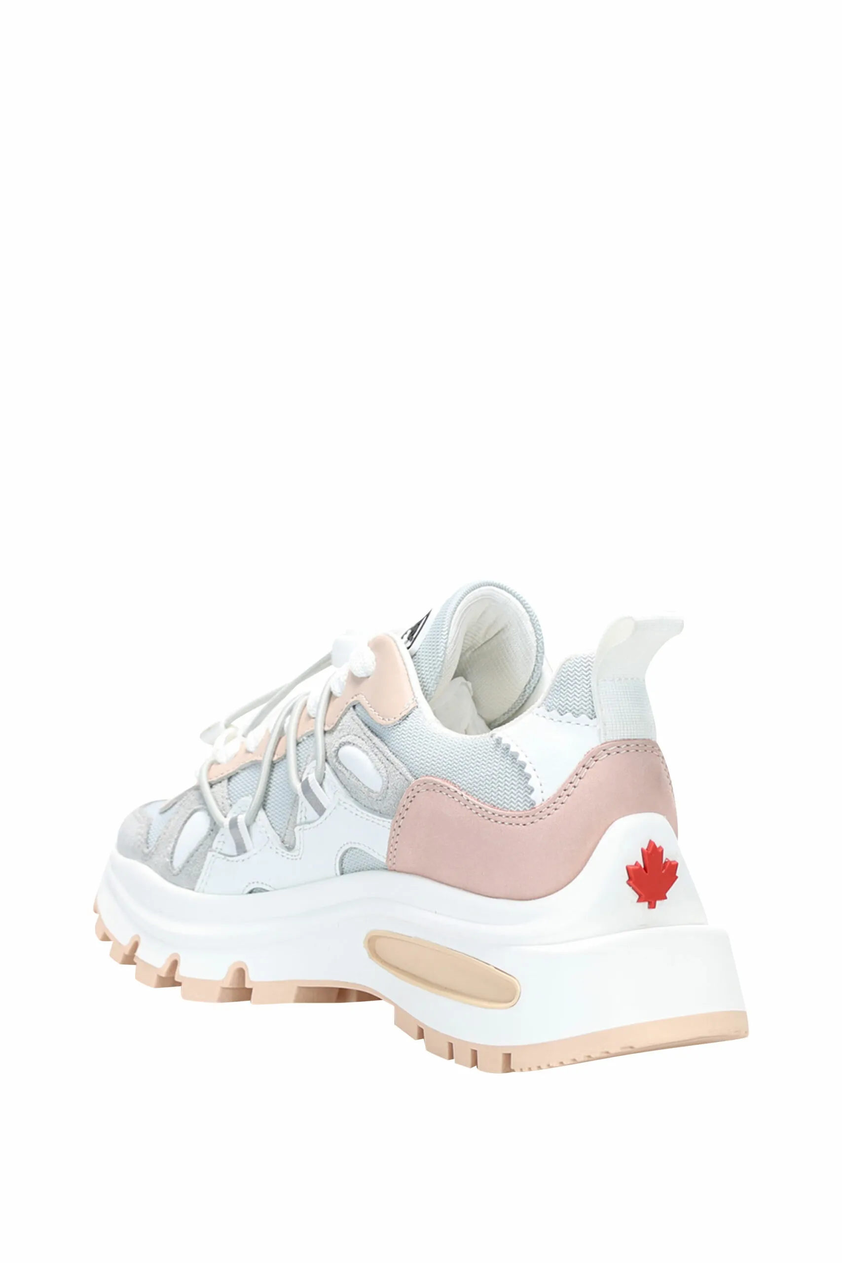 Zapatillas rosa mix con logo y suela con cámara de aire
