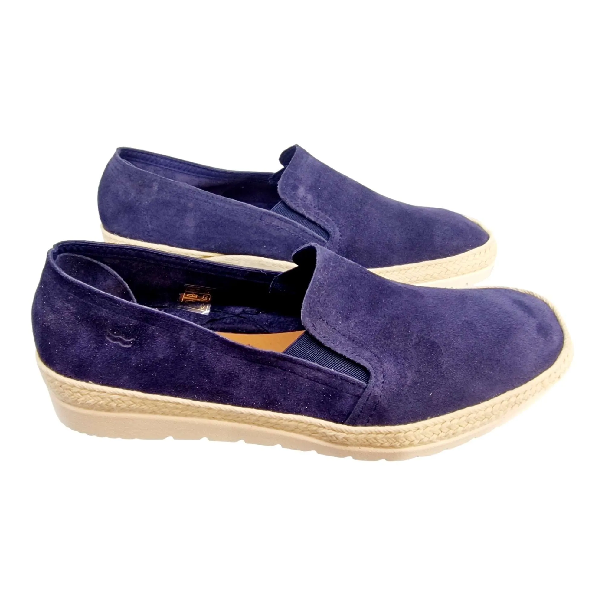 ZAPATO ESPADRILLES HOMBRE PIEL MARINO