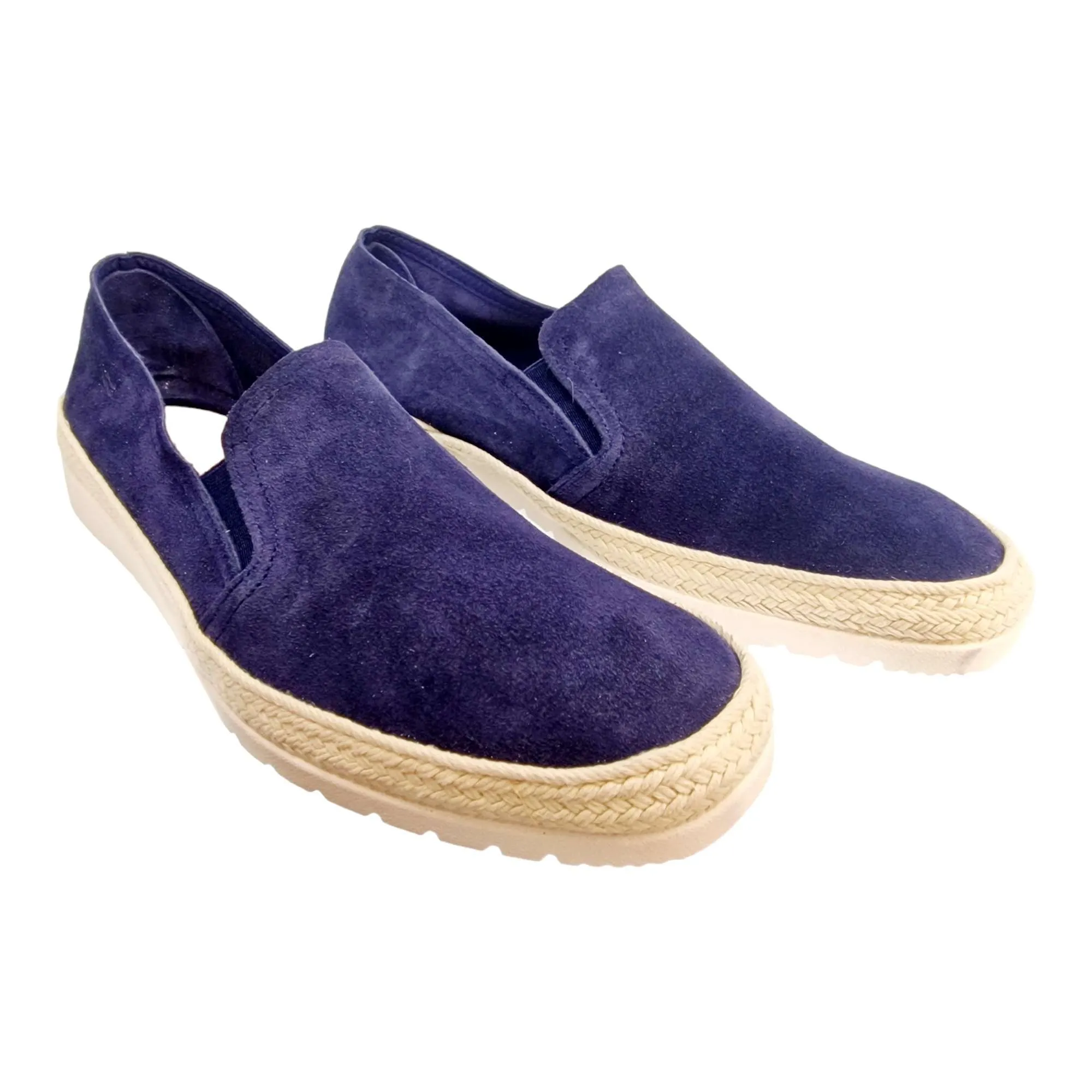 ZAPATO ESPADRILLES HOMBRE PIEL MARINO