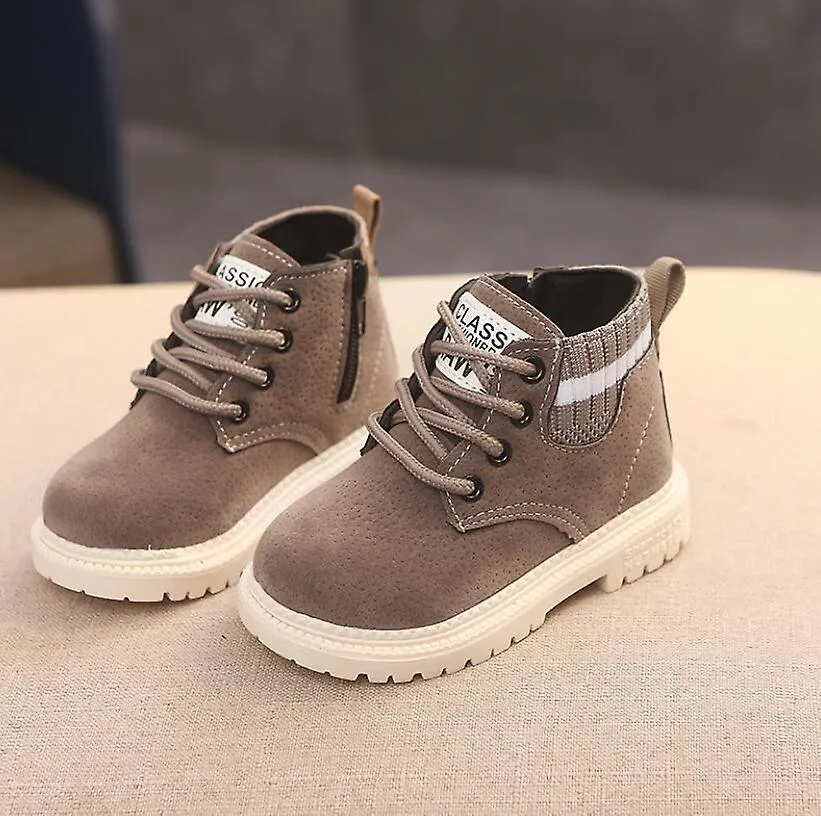 ZAPATOS CASUALES PARA NIñOS BOTAS DE INVIERNO NUEVAS ZAPATOS PARA NIñOS CUERO DE MODA SOFT ANTISLIP GIRLS BOTAS DE NIEVE 2130 Z