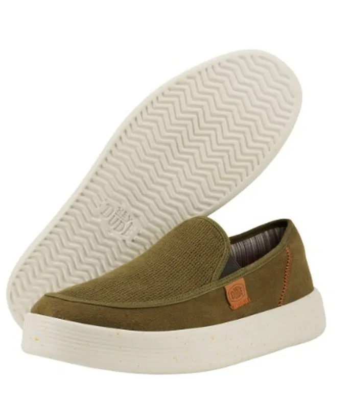 Zapatos Dude SUNAPEE textil kaki