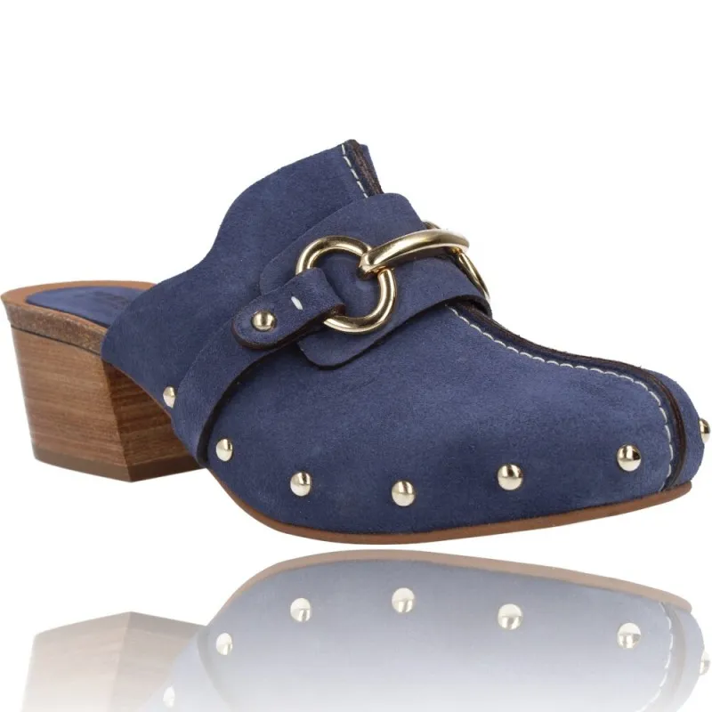 Zapatos Zuecos de Piel para Mujer de Weekend 16225 Aveiro